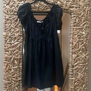 Doen summer ramie black dress